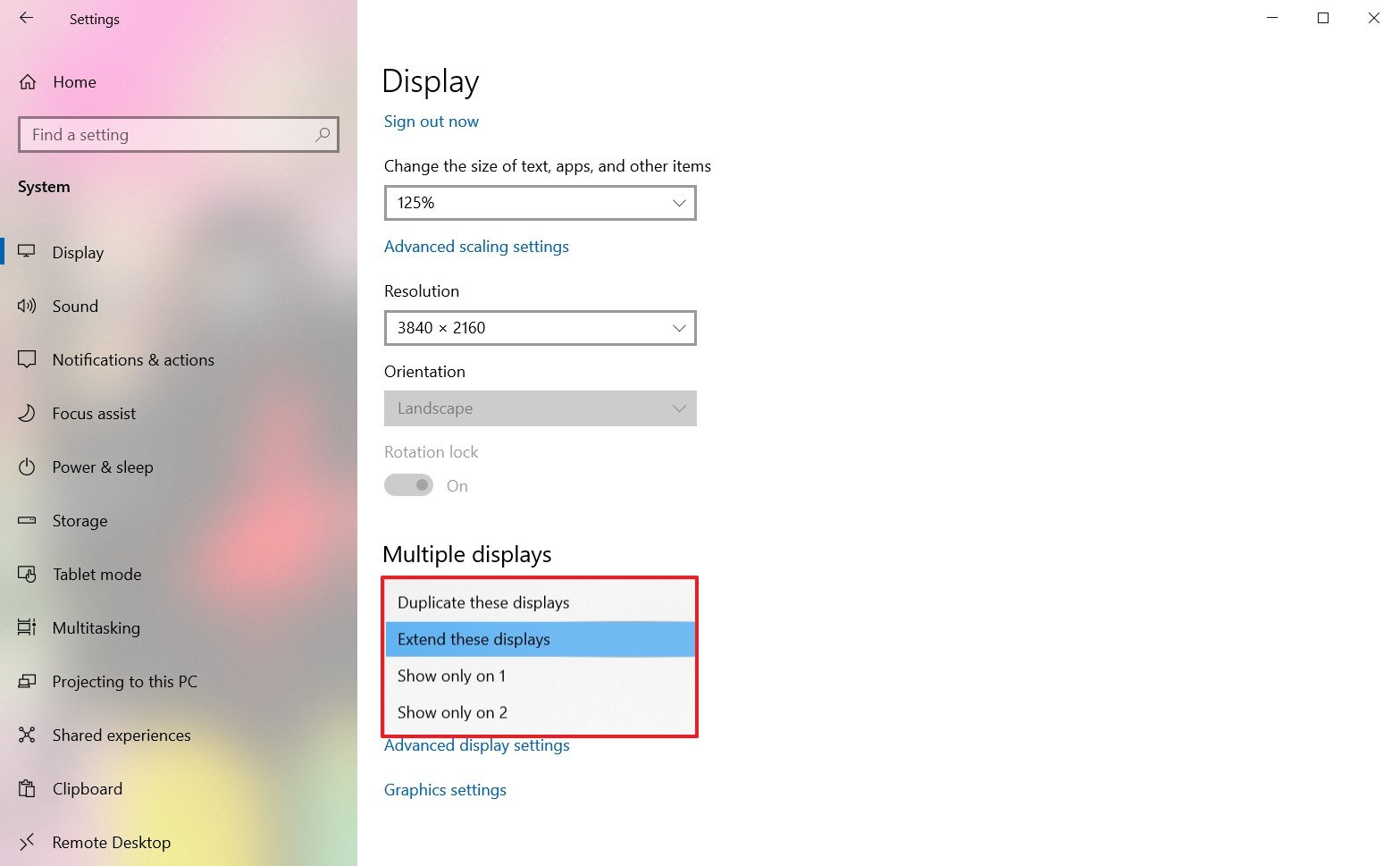 Audio lags everytime I open or close full screen expand-duplicate-monitors-windows-10.jpg