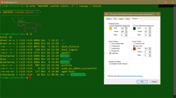 How to set New Windows Terminal as default console. Experimental-settings-600x335.png