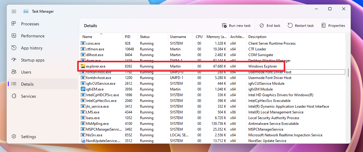 Microsoft is working on important Windows 11 Stability improvements explorer-exe-process.png