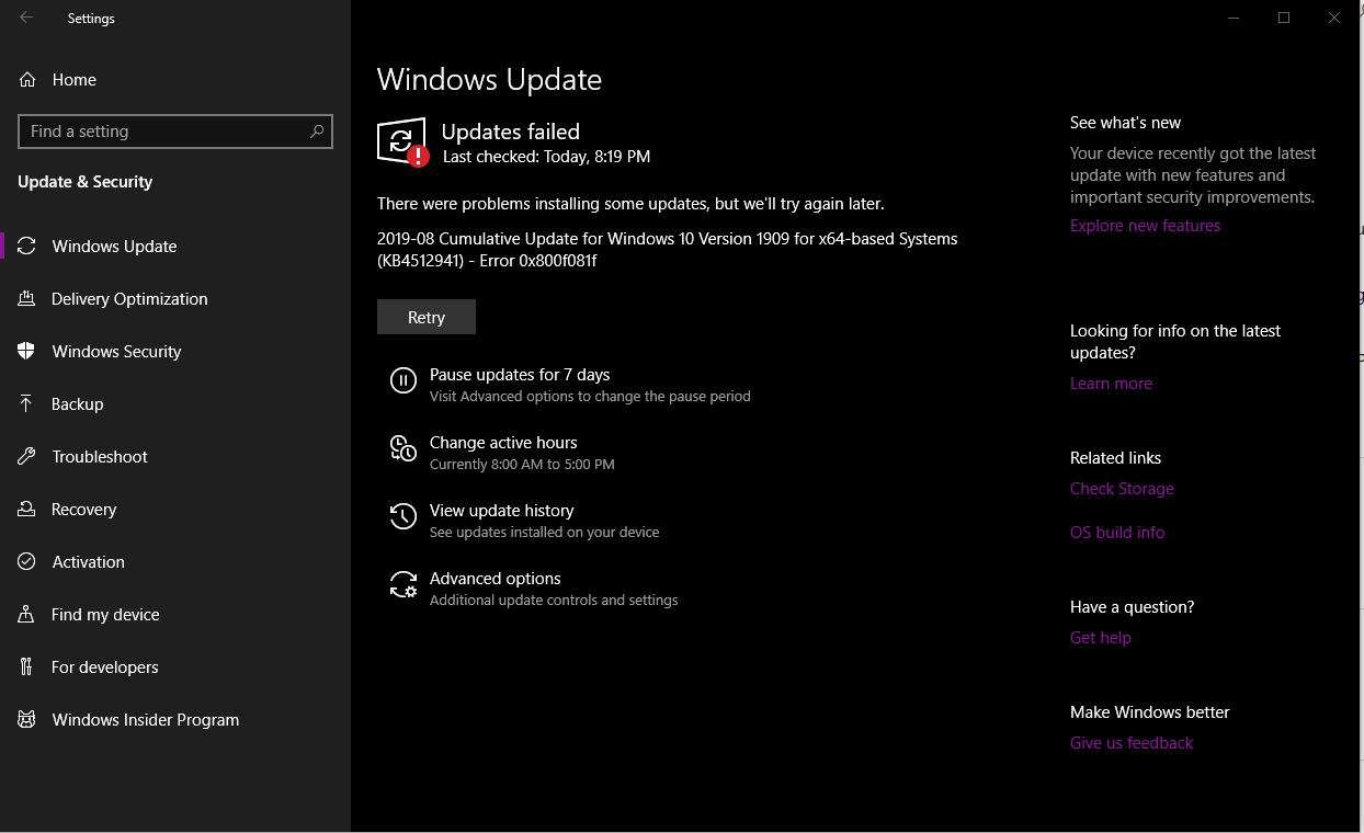 Windows 10 (19H2) 1909 Has A Official New Name ext?url=https%3a%2f%2fi.gyazo.com%2f9517ac5700bef90f1202eec06db17445.png