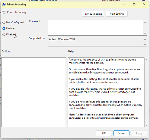 with the printer sharing server is windows 11 home 22h2 .the client is windows 7 and... ext?url=https%3a%2f%2flh5.googleusercontent.png
