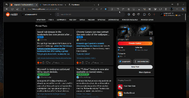 A new feature in Microsoft Edge could soon let you fit two tabs in the same window. EyzZmMDWF5EFxW-nqkMs352bSSMLWHZNK04TtN3z1Ds.gif