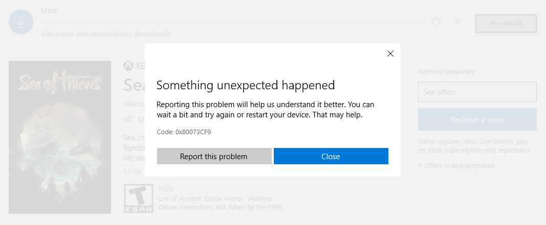 How to fix error code 0x80073CF9? f042b528-f37c-4715-a1e4-d808253b8163?upload=true.png