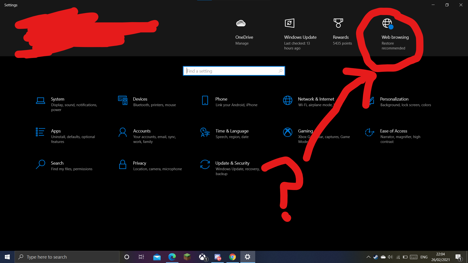 Web browsing: restore recommended won't go away f059de15-cae6-40fe-be4d-f275bbfada6c?upload=true.png