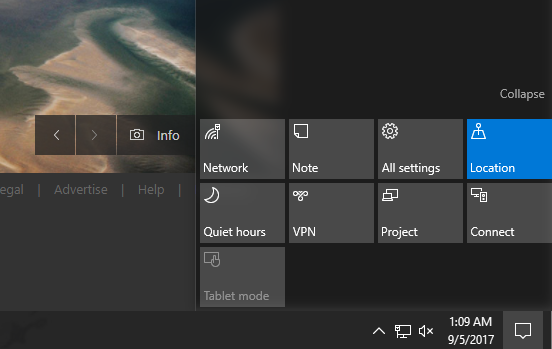 Quick Action buttons completely disabled on Windows 1903 f071e295-5e9c-46e0-98c7-b79822faf013.png