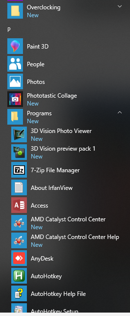 Every app clumped together in Programs folder in Windows 10 Start menu f10683d1-0efd-45ee-8a65-7c4fac28c06b?upload=true.png