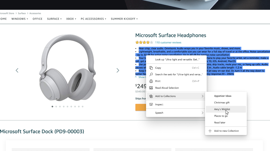 Collections is now available to test in Microsoft Edge Canary channel f12297a3355b9886ef4ac2f3d10f40d7.png