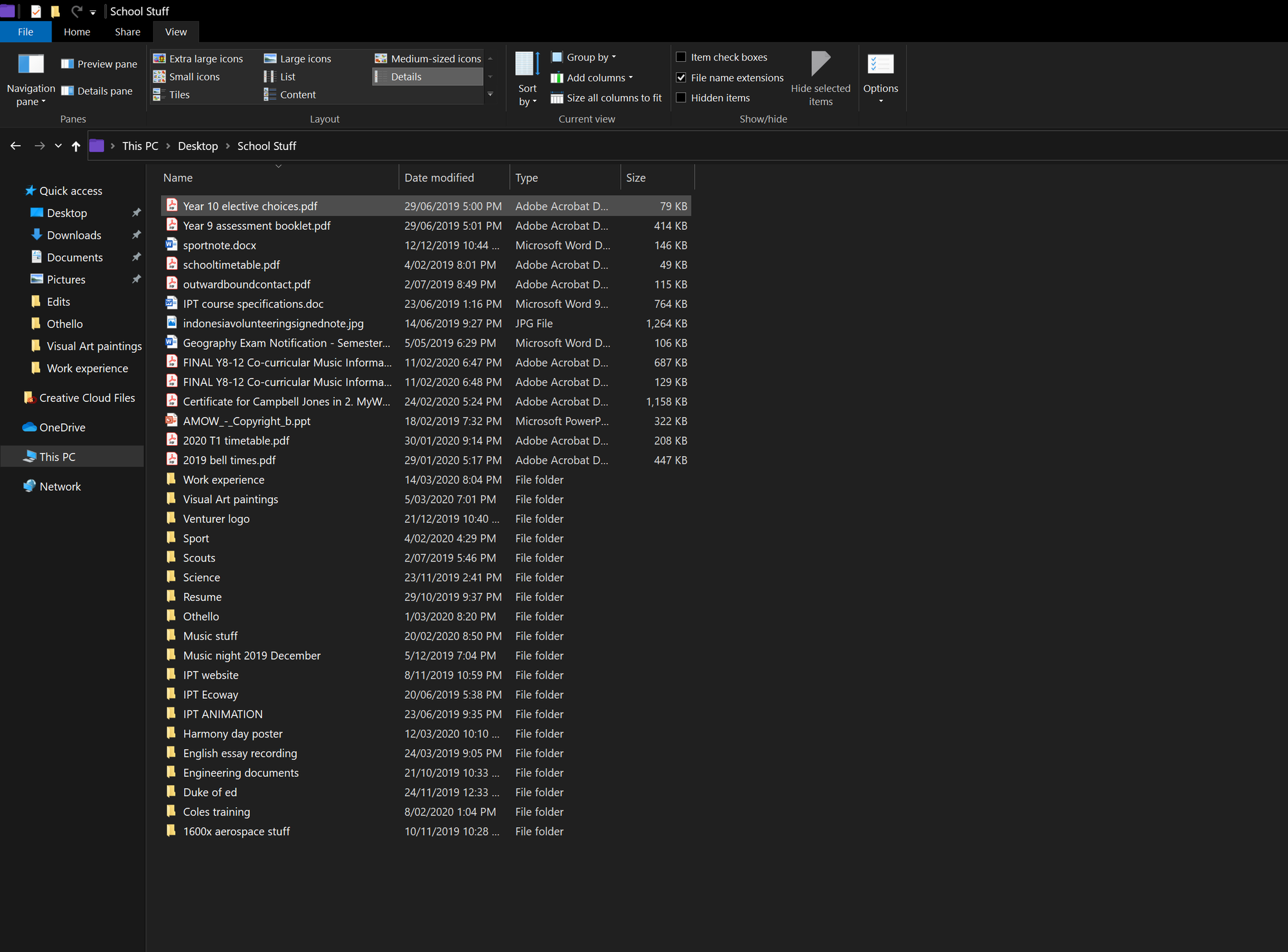 Windows explorer sorting in REVERSE alphabetical order. f1a38f20-97ef-4d6e-8ef1-d1fe63e48585?upload=true.png