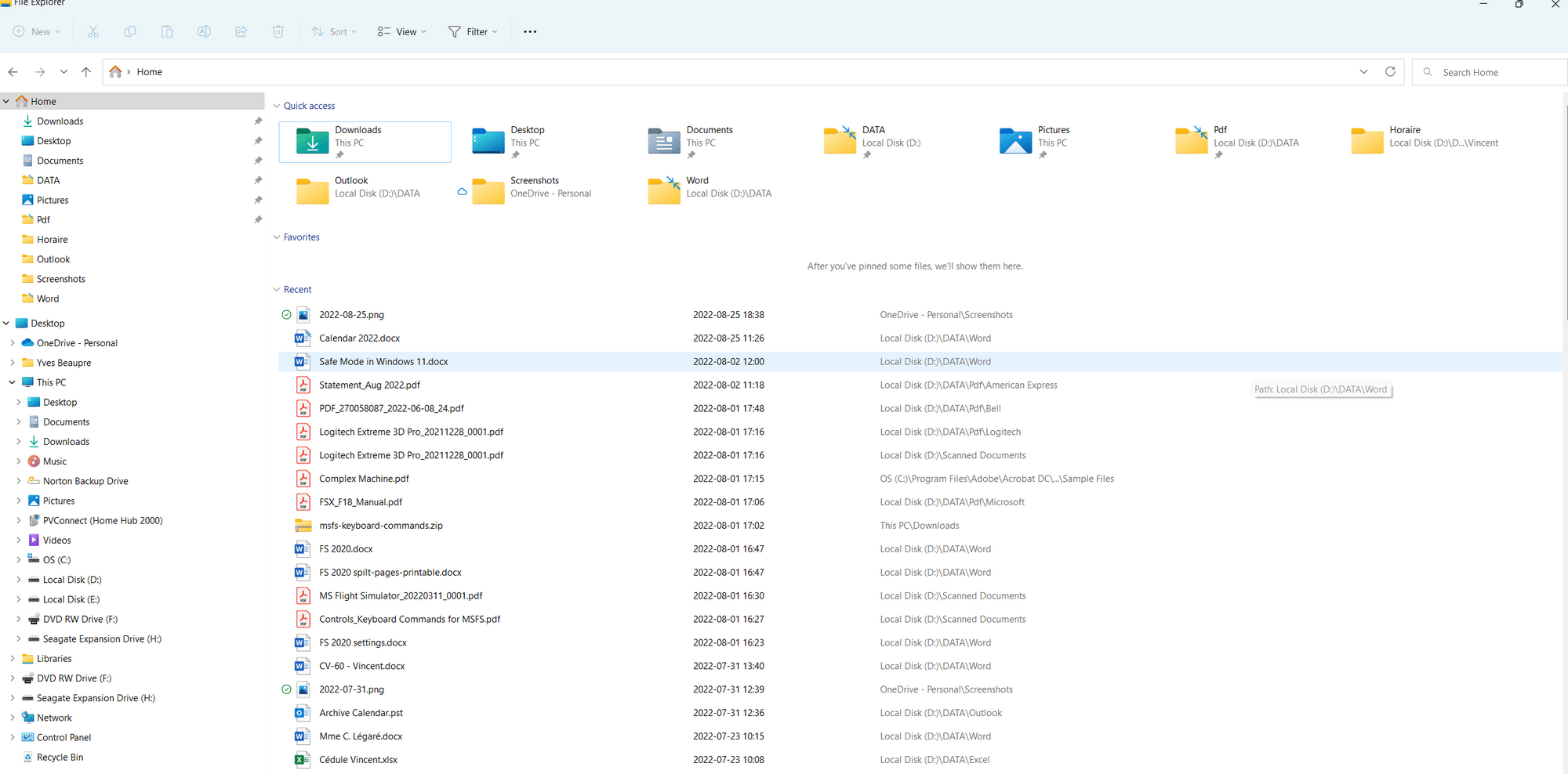 Quick Access Has Disappeared from the Navigation Pane. f1a84e10-67a7-438c-a84d-d40aab57d0cc?upload=true.png