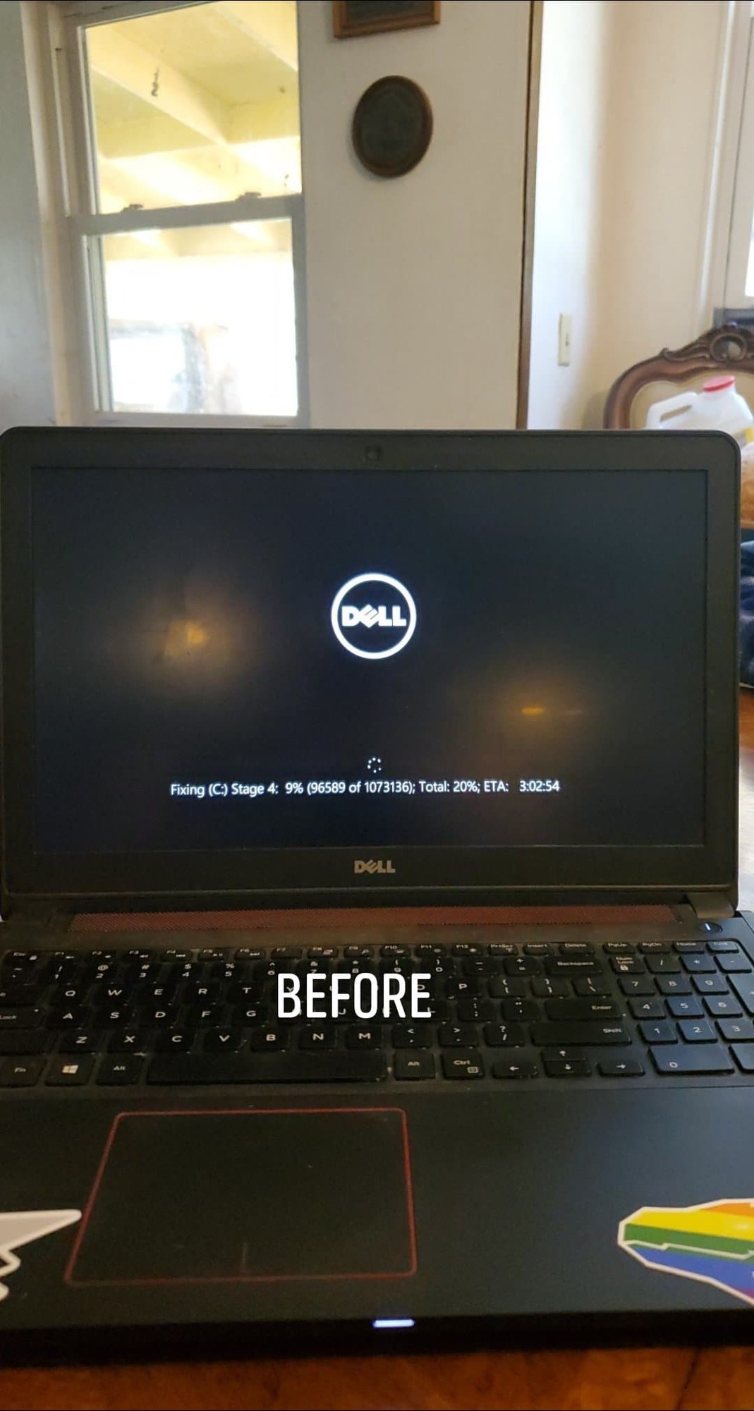 Windows 10 check disk on reboot -- now black/blank screen? f252f087-f8a5-4abe-97ce-d0822afb44d4?upload=true.jpg