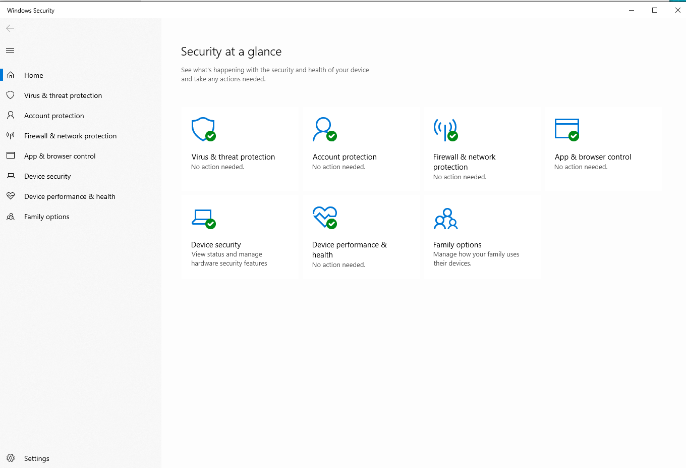 Windows 10 1903 missing 'Device performance & Health' in settings. f27f986a-fbde-4855-a56d-c94b1f62574d?upload=true.png