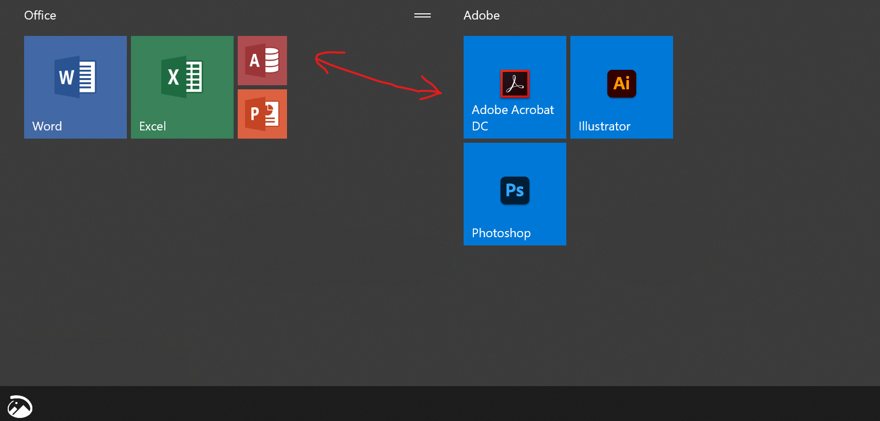 Way too much space between groups in Start Menu f2c374b5-18ad-46ef-b7a1-79c9defb43d9?upload=true.png