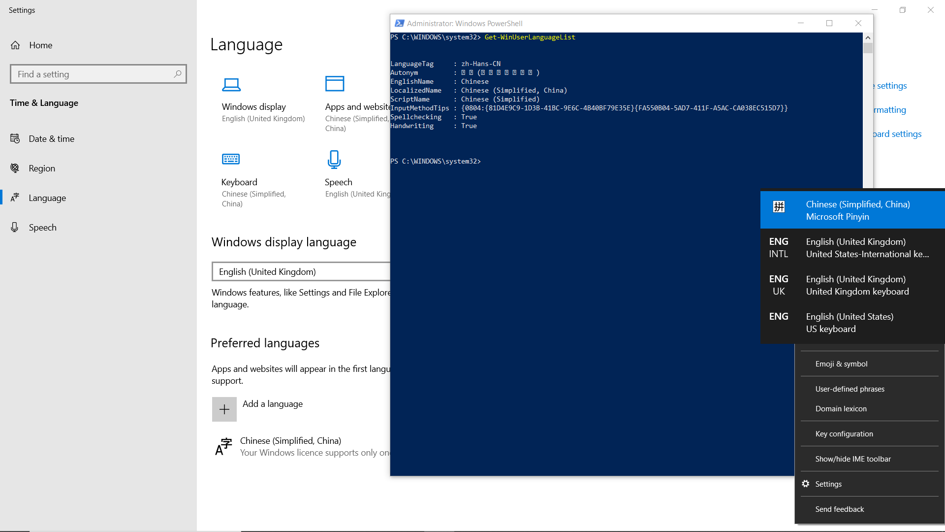 Get-WinUserLanguageListin other settings tooonly showing one language pack, but still... f2ded637-8a41-4180-aaae-05866785c91d?upload=true.png
