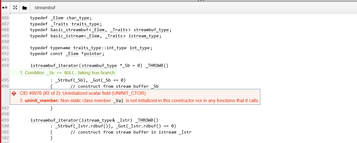 Found the Coverity issues with Microsoft MFC libraries f355c743-02ec-4009-b36f-5a214b122b76?upload=true.png