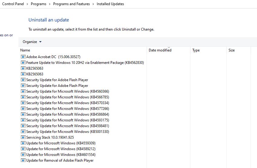 Windows 10 Installed Update Extended Fields Won't Display in "Details" View f371fbdb-3f66-49ab-b1f7-aefa27f1989e?upload=true.jpg