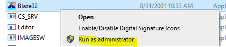 Application (.exe) does not default to running with Administrator priveleges f3fa8d1e-84ec-425a-bd93-95023d2650c4?upload=true.png