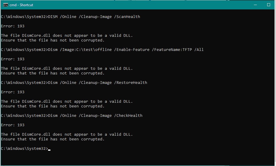 Invalid DISM, Error 193, Can't open any .exe f461c556-cfcd-4929-99e4-6425e0738d4d?upload=true.png