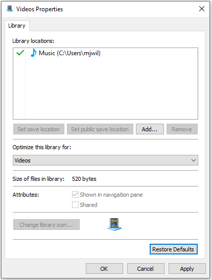 "Music" Library showing up twice under "This PC" f4932f69-efe0-4b43-a442-c473807aa9b8?upload=true.png