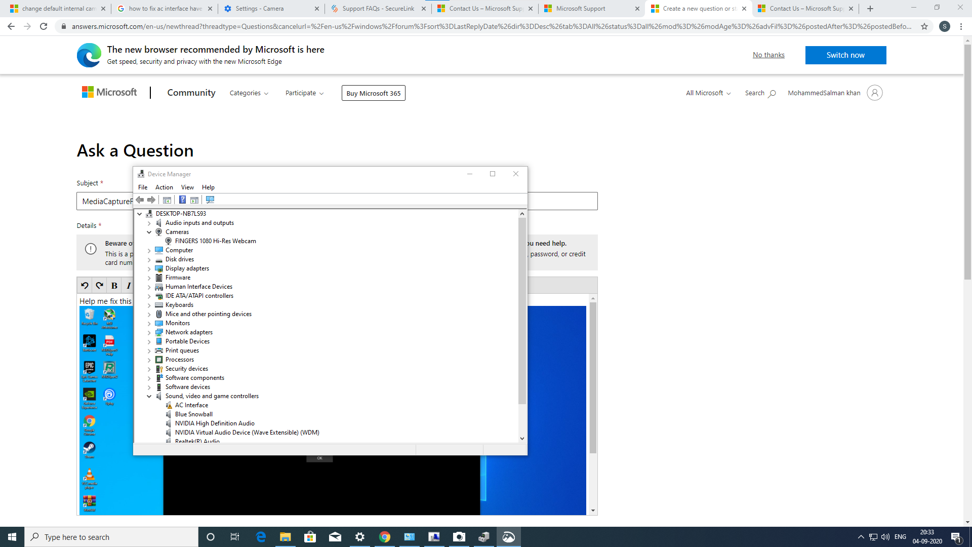 MediaCaptureFailedevent when open Camera App f4c384bc-ef9f-485e-ab80-65ef599f1aae?upload=true.png