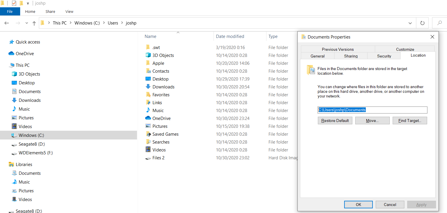 Documents folder disappeared from "users" but still shows as being located in that path f4ceb5dc-a270-4e69-a64f-d411af7daf9f?upload=true.png