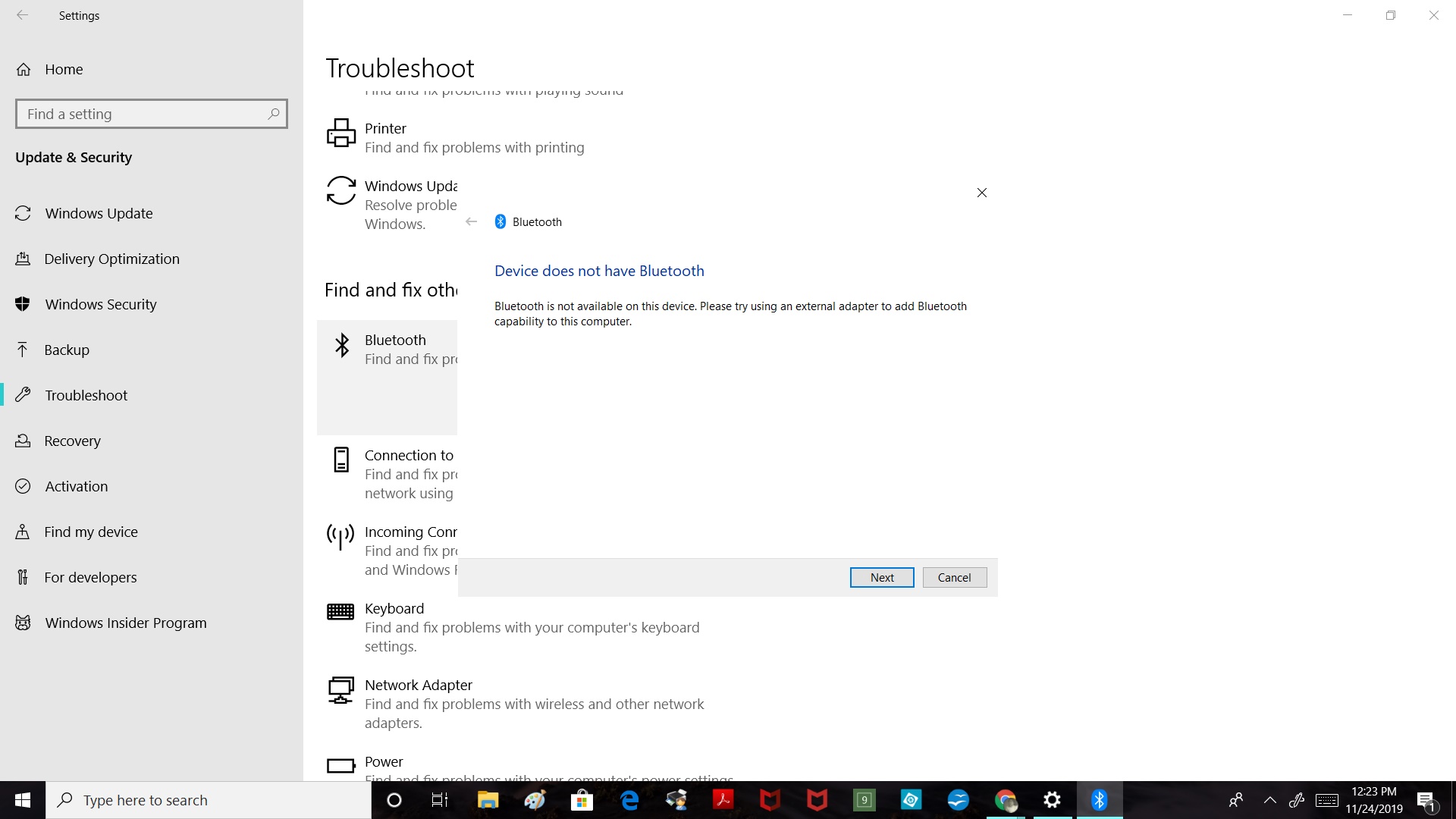 If I buy an external Bluetooth adapter will it work on my computer with builders Windows 10 f4f2f51a-d07d-4584-b99e-6a6447191725?upload=true.jpg