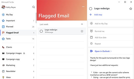 Microsoft To-Do app 1.52 adds flagged email list on Windows 10 and web f4f82ba4-f65e-4f23-b5ba-2598c1c2cc71.png