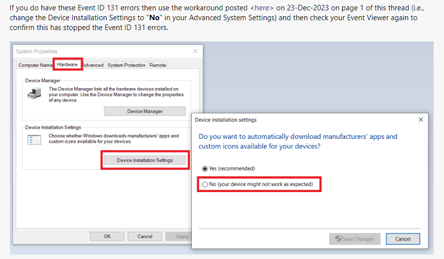 Lots of event id 131 in my event viewer F4v%2B2QsWGx%2FSIhgzkhFSdG9X9l06Fx9dPFHAgHz7PKisPnEtrtm3sZx37efiXZuBpEZzM2xqDxd24VCEya8RipVZE%3D.png