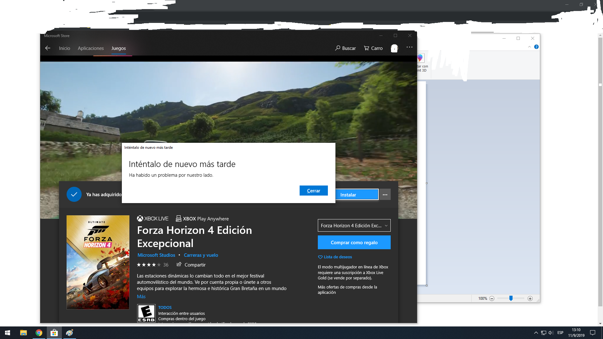 Intentalo mas tarde, hubo un problema por nuestro lado. No puedo descargar desde windows store f5366689-e997-4699-9a76-ccebdd118ab0?upload=true.png