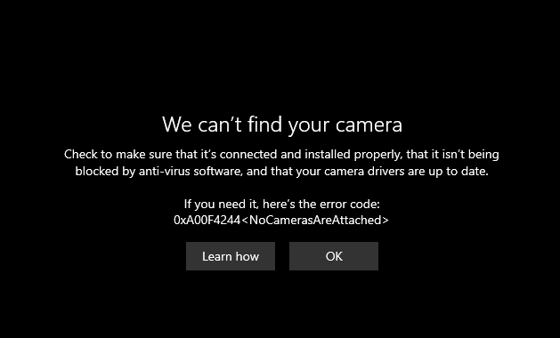Reset the computer to factory settings and the camera issue has returned f54baff5-c97b-4c9f-9f7a-2a1c3a281caa?upload=true.png
