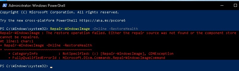 during Repair-WindowsImage -Online -RestoreHealth ,I am getting error below mentioned, My... f568764c-e321-4c52-bbe9-a6501fbd36c3?upload=true.jpg