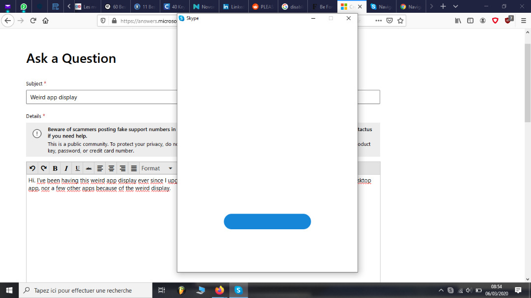 Some of windows and apps display are weird f62c37df-616f-4a48-a6cc-6717407a3fa9?upload=true.jpg