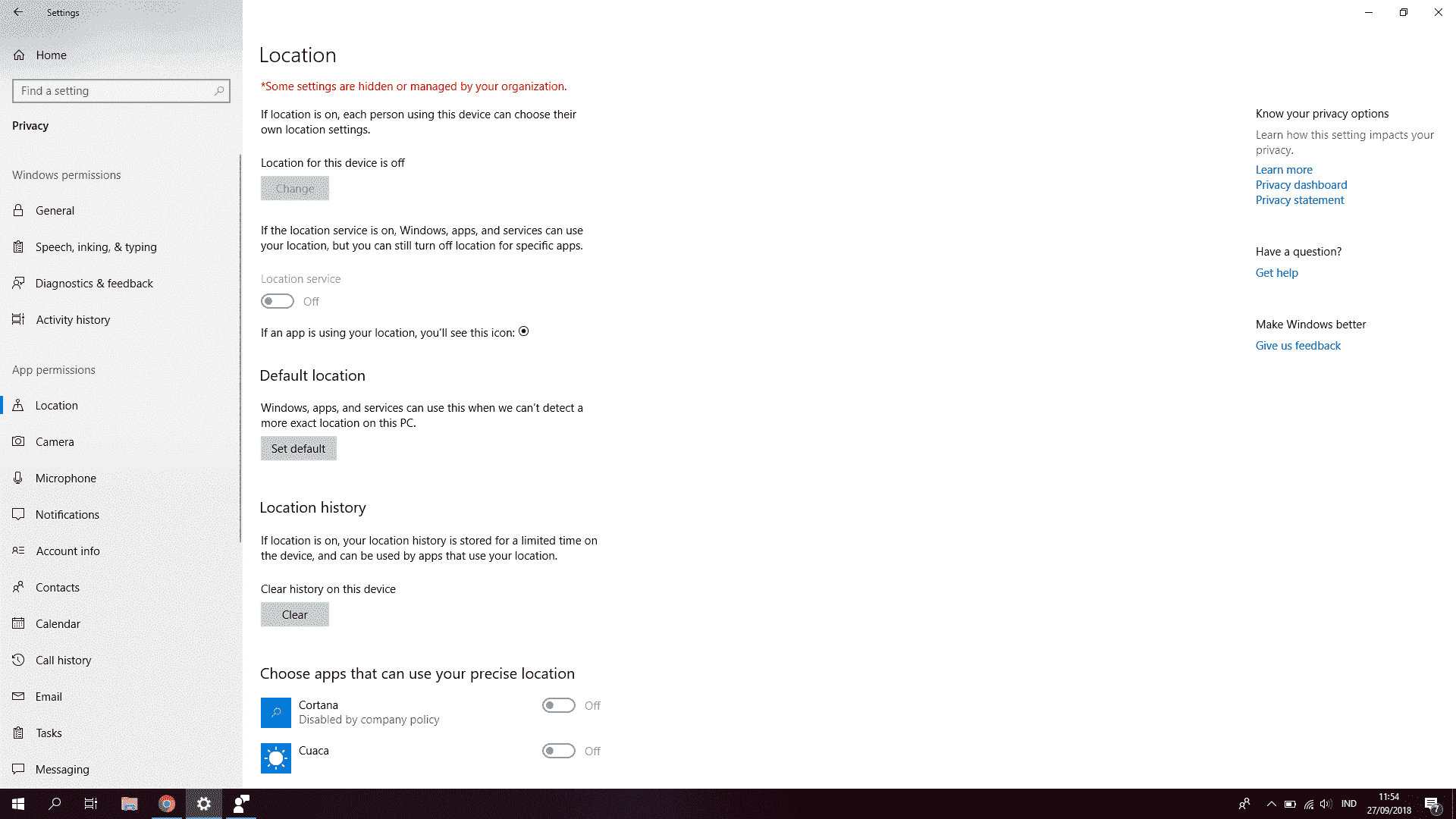 How fIx "Some Setting Are Hidden Or Managed By Your Organization" Issue In Location Setting f67b3b9b-4d35-4cd7-9ad7-d2f82880958e?upload=true.png