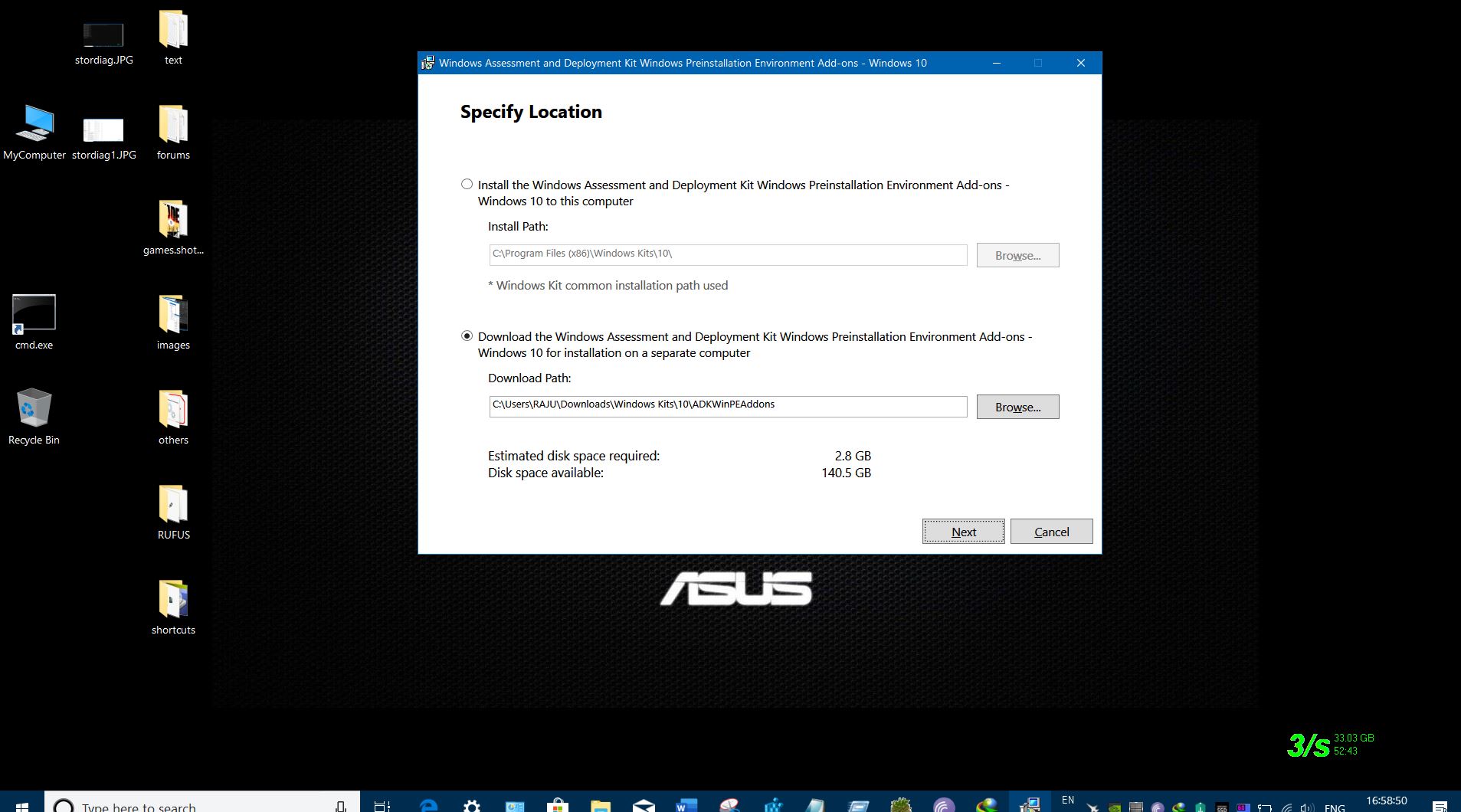 MICROSOFT RELEASED  WINDOWS ADK  10 V1903  AND WINDOWS PE ADDS ON 10 V1903. f6f1e006-b28f-485d-8d1d-55a54e3bf7b1?upload=true.jpg