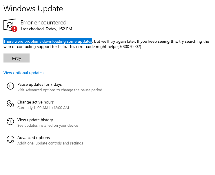There are problems downloading some updates. f6f4d2e4-ef6e-4957-b2ab-e193ec90e24a?upload=true.png