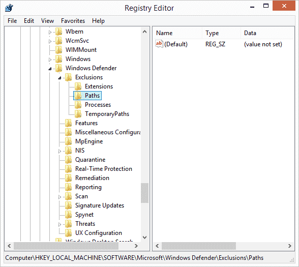 Unable to remove exclusions files and location (Either in Safe mode run Windows Defender or... f732ad41-dc8b-4637-8c99-059a03ed20f5?upload=true.png