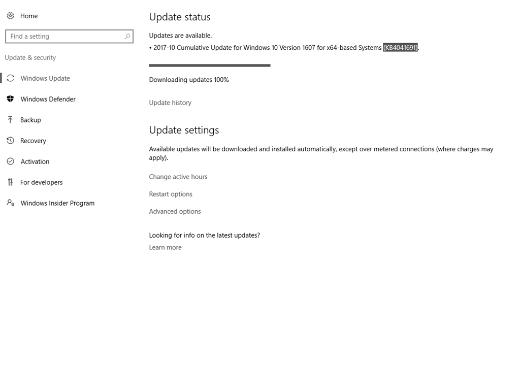 Windows Cumulative UPDATE - STUCK 100% f7511226-a843-4672-b43c-90d73076d6d6.png