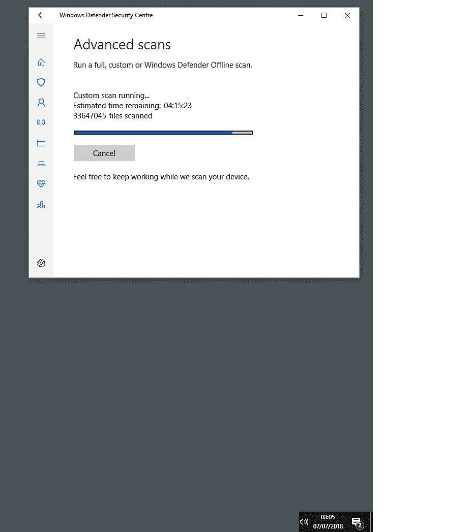Understanding a W10 & Defender anomoly - wrong number of files count (34million files??) f77ac12e-eaf7-441a-97db-fa3576d7f395?upload=true.png