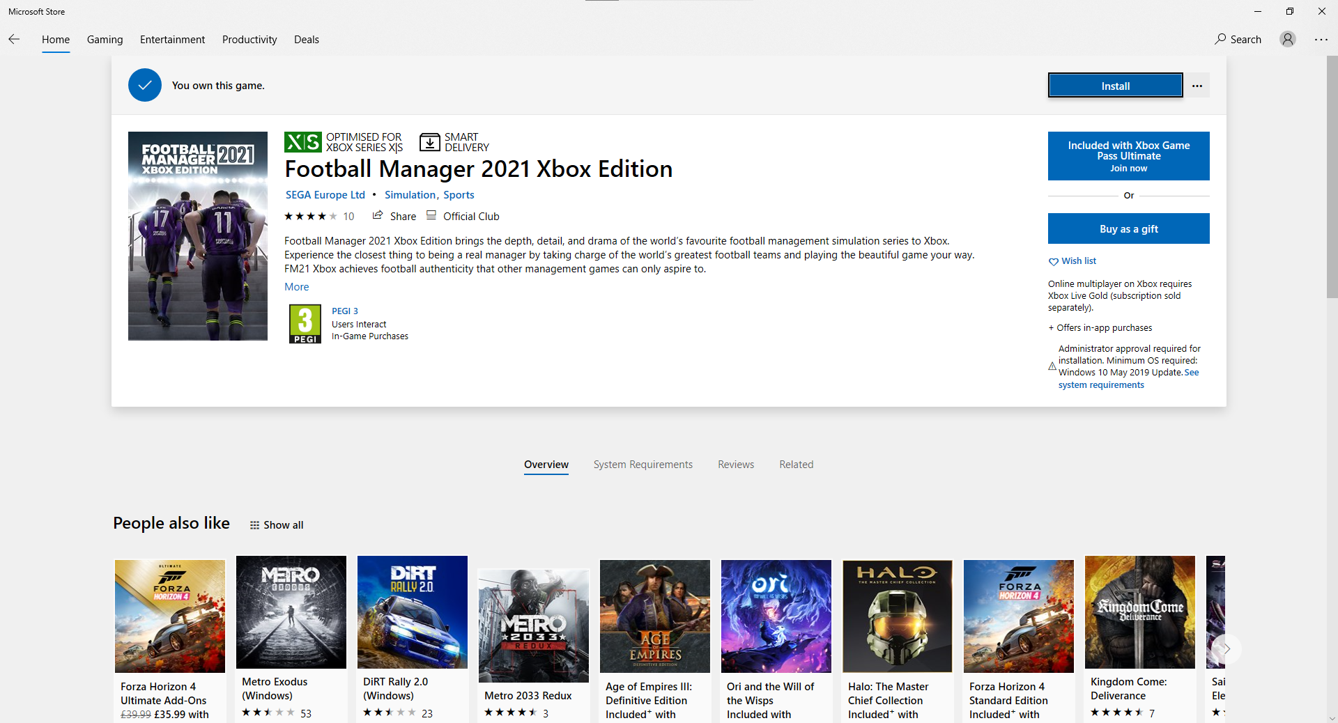 Football Manager 2021 Xbox Edition Not Installing on Windows. f77ed63f-b9d2-42de-80cb-51ebae5a06df?upload=true.png