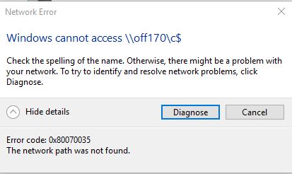 Unable to Access to Share Drive or C$ f7b98a8f-0e52-4409-80aa-d73b3e347226?upload=true.jpg