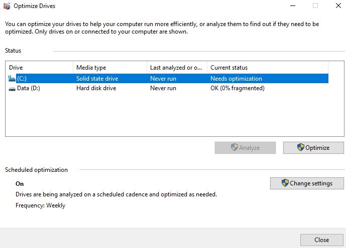 Microsoft, why don't you acknowledge Optimize Drive never run in 2004 as problem? f7f09648-c015-4d87-8299-a0fac02fc84d?upload=true.jpg