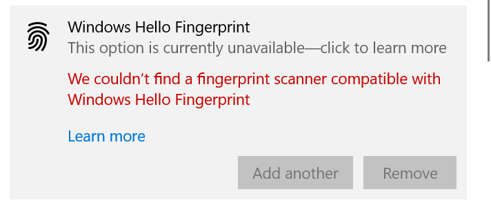 Fingerprint login stopped working f8252aa9-c749-4b02-9aff-7f9465f0d147?upload=true.png