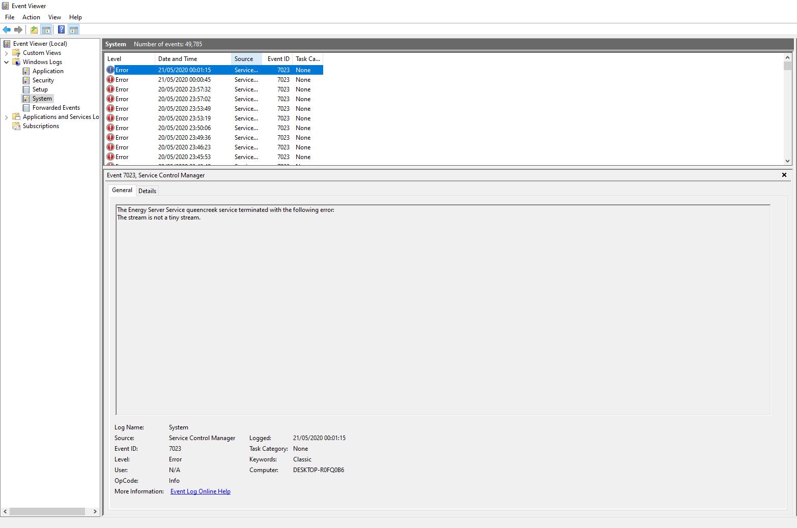 Window Explorer crashing ambiguously. f84491c7-accb-412e-86bc-38eb185e6bda?upload=true.jpg