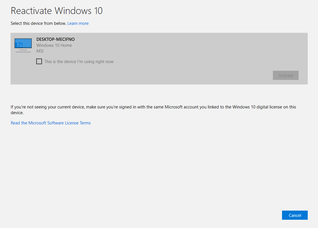 How to activate windows in new hardware if it wont show up in the available devices? f8ea82c7-f95d-4ea0-a929-a52fffbe40cf?upload=true.png
