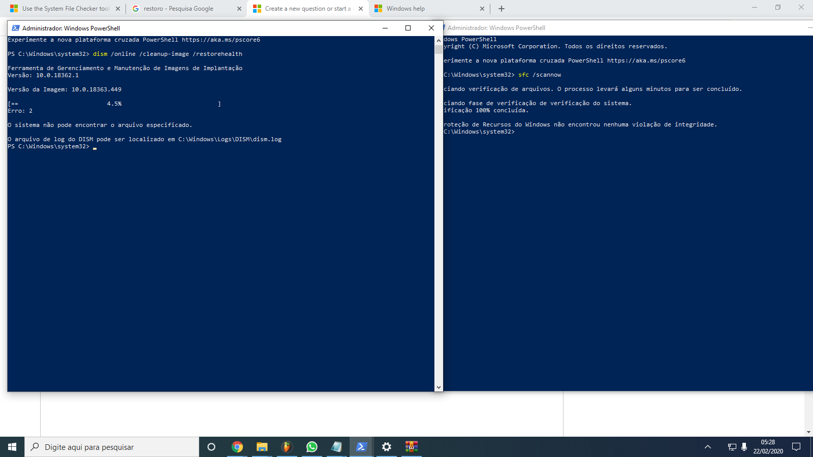 A bunch of things are not working properly on my pc, a bunch of corrupted files, DISM is... f8ff3e29-2289-476f-859d-0789793ec877?upload=true.png
