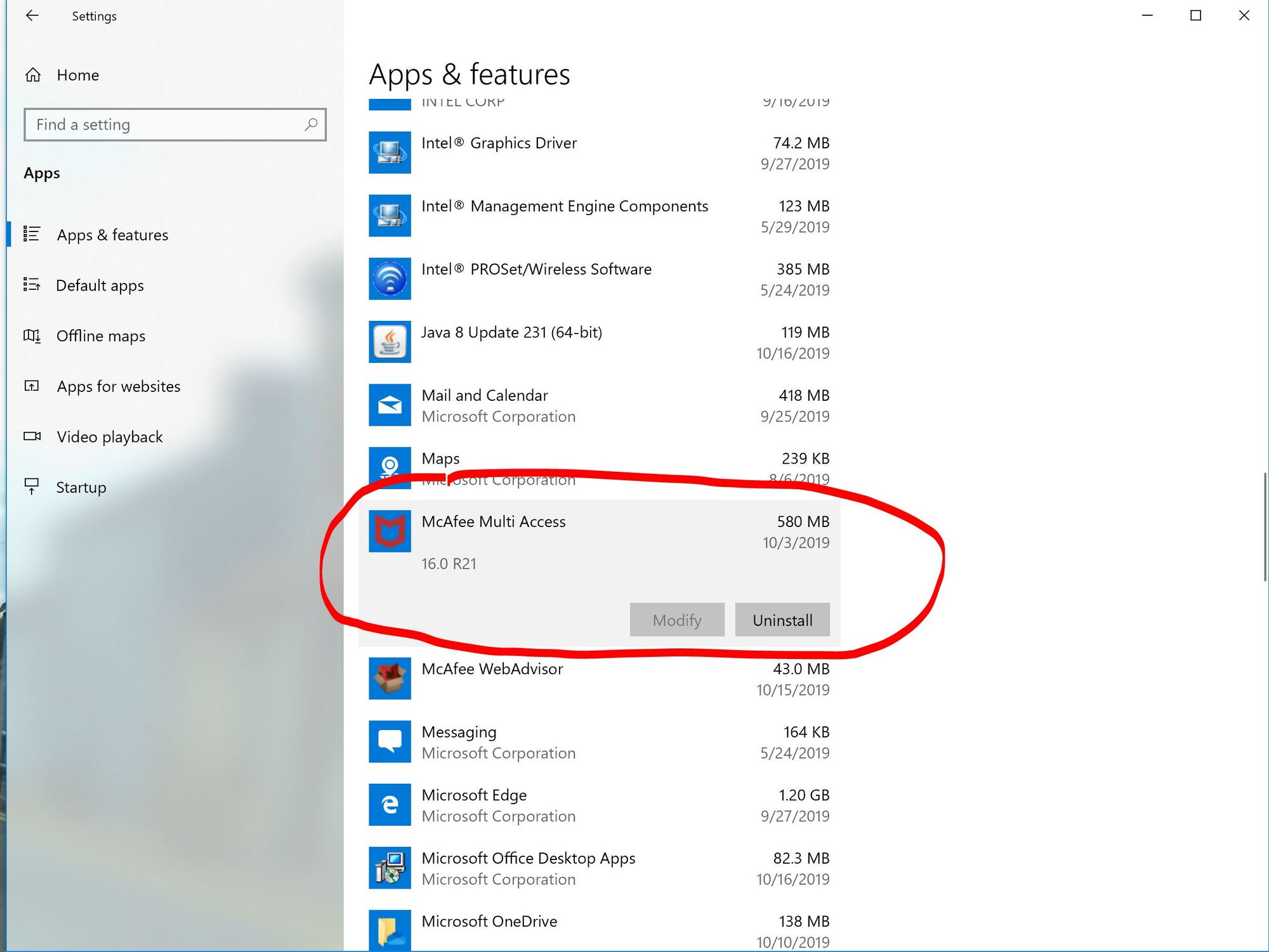 Windows Security - Showing TWO 2 Mcafee Apps in Settings Security since last Windows Update f97e930e-3550-4d7e-a8e9-35b7ac4b8e6d?upload=true.jpg