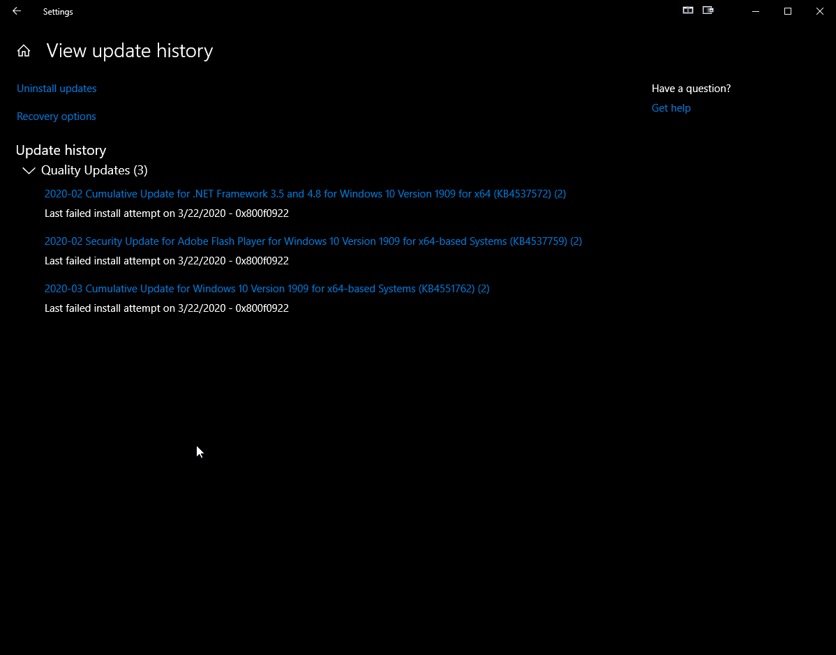 Unable to Update Windows 10 to Version 1909 - Undoing Changes f9b296a9-3b81-44a0-bc0b-afb5811c92eb?upload=true.png