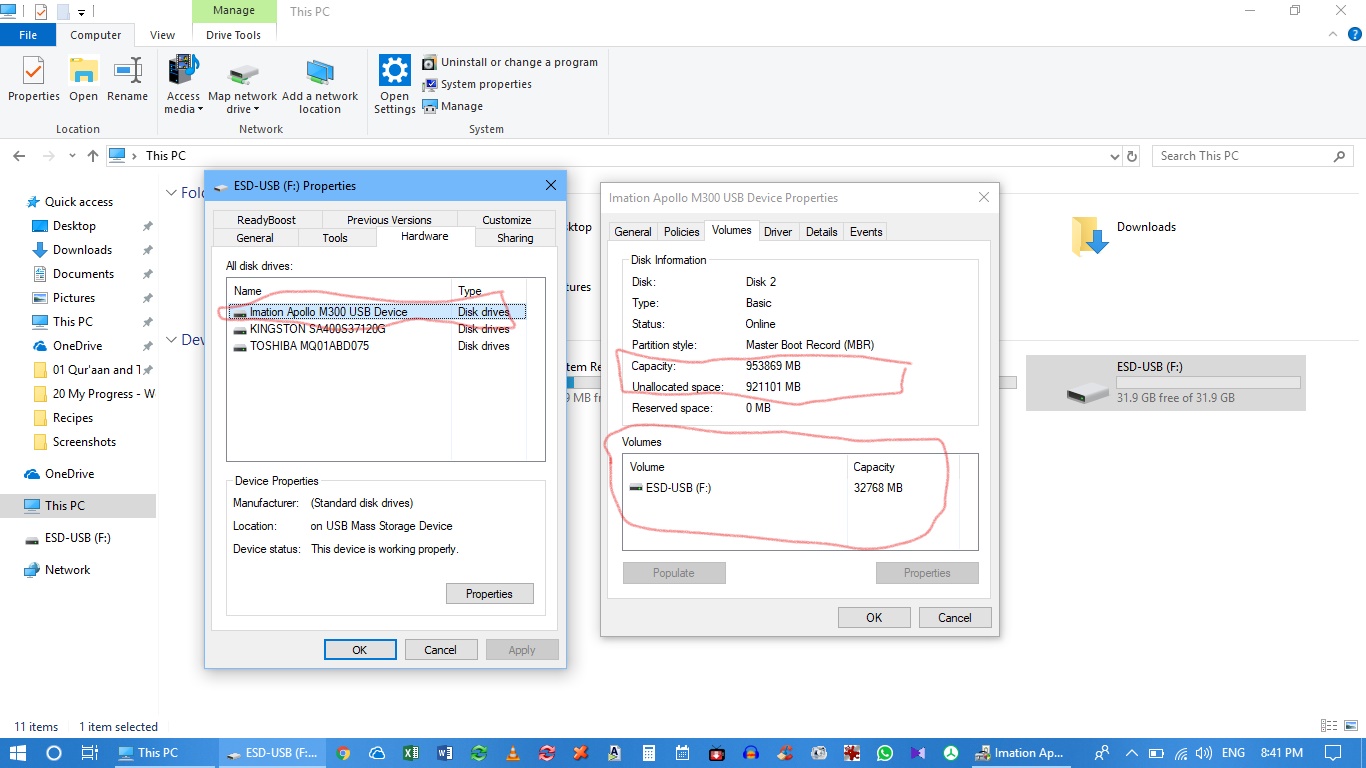 My 1TB External Hard Disk Drive has been reduced to 31.9 GB after I downloaded the Win 10... f9e52c79-0608-4120-abf5-f8fddec234b7?upload=true.jpg