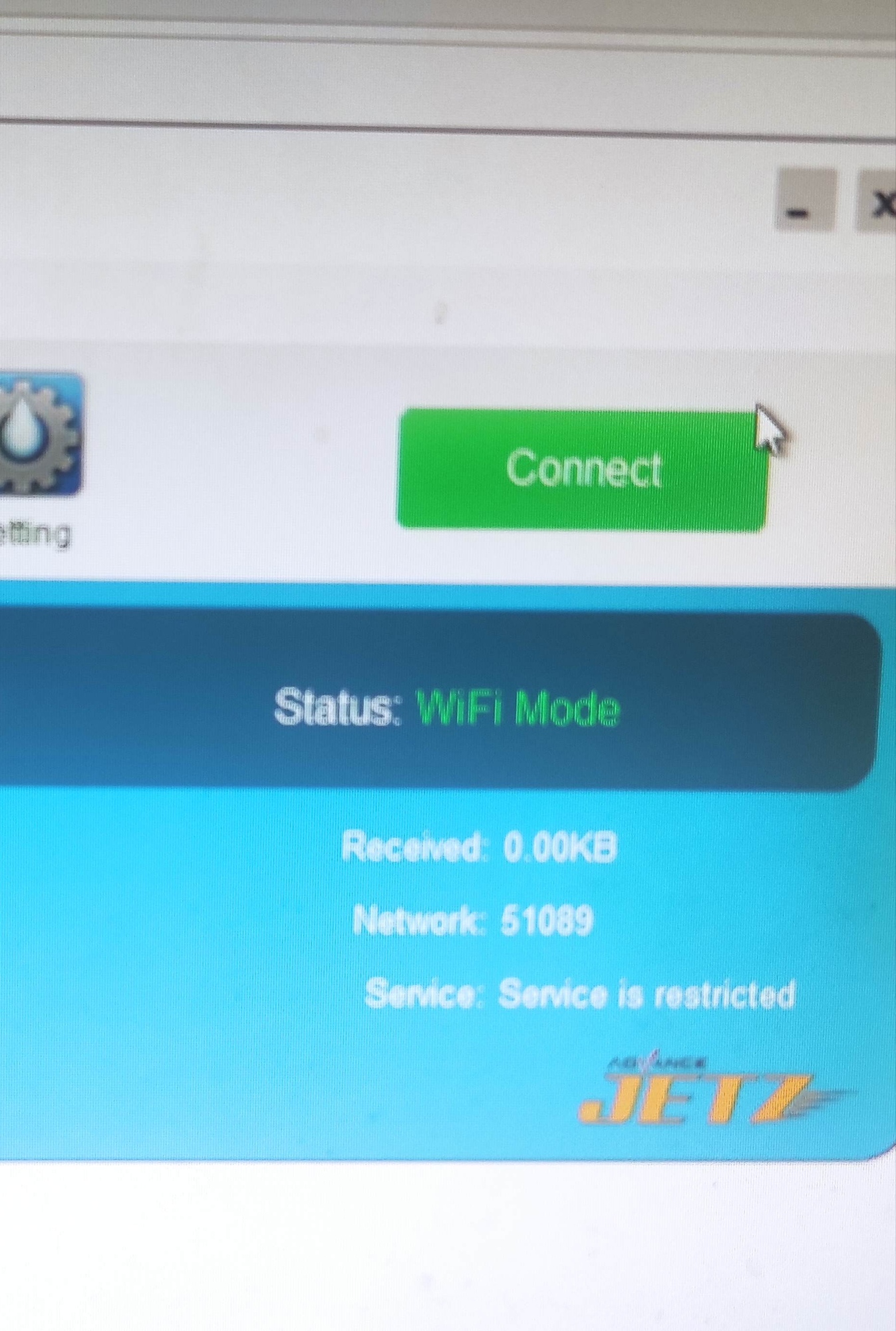 Could not connect to the modem fa21075c-37c7-449f-a623-74d61b8956c7?upload=true.jpg