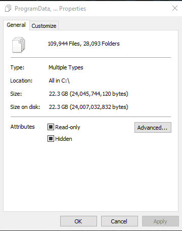 Windows fresh installed, drive C: usage fa36875c-a5a5-47d4-9f37-a9880a5744d8?upload=true.png