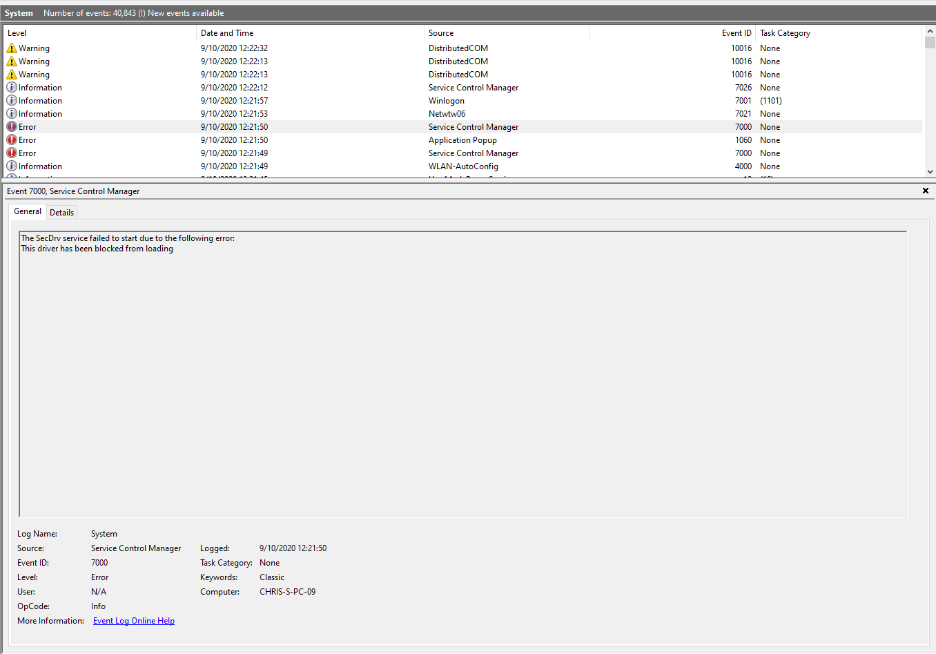 Computer freezes when i launch battlefield 4. Secdrv driver blocked from loading fad6dcff-a08f-4a4b-afd7-55fabc3c58d5?upload=true.png